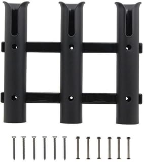 Soportes para cañas de Pescar, Soporte para caña de Pescar de 3 Tubos, Soportes para cañas de Pescar montados en la Pared, Soportes portátiles para caña de Pescar para Barcos, Garaje, Enfriador