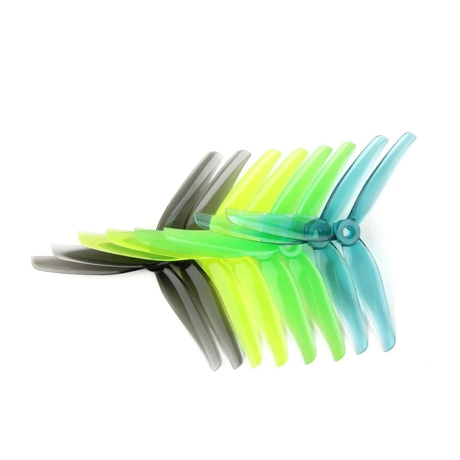 5140/6040 5-6 cali FPV Tri-Blade Propeller CW CCW 4 pary do wyścigów 5" (4 pary F5 Gray)