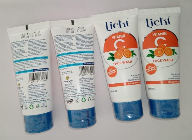 Vitamin C Facial Cleanser, Pack of 4, Licht. Product of MORVIN. Vitamin C Facial Cleanser, Pack of 4, Licht. Product of MORVIN.