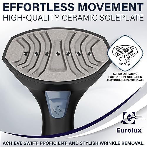 image for Eurolux Steamer For Clothes Portable Handheld Garment Travel Steamer F