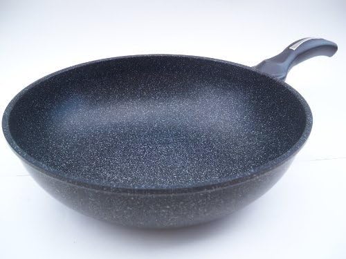 Wok antiadherente de aluminio fundido con recubrimiento cerámico marmoleado 26 cm KW Marble Ware