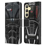 Head Case Designs Officially Licensed EA Bioware Mass Effect N7 Armor Collection Leather Book Wallet Case Cover Compatible with Samsung Galaxy S24 5G