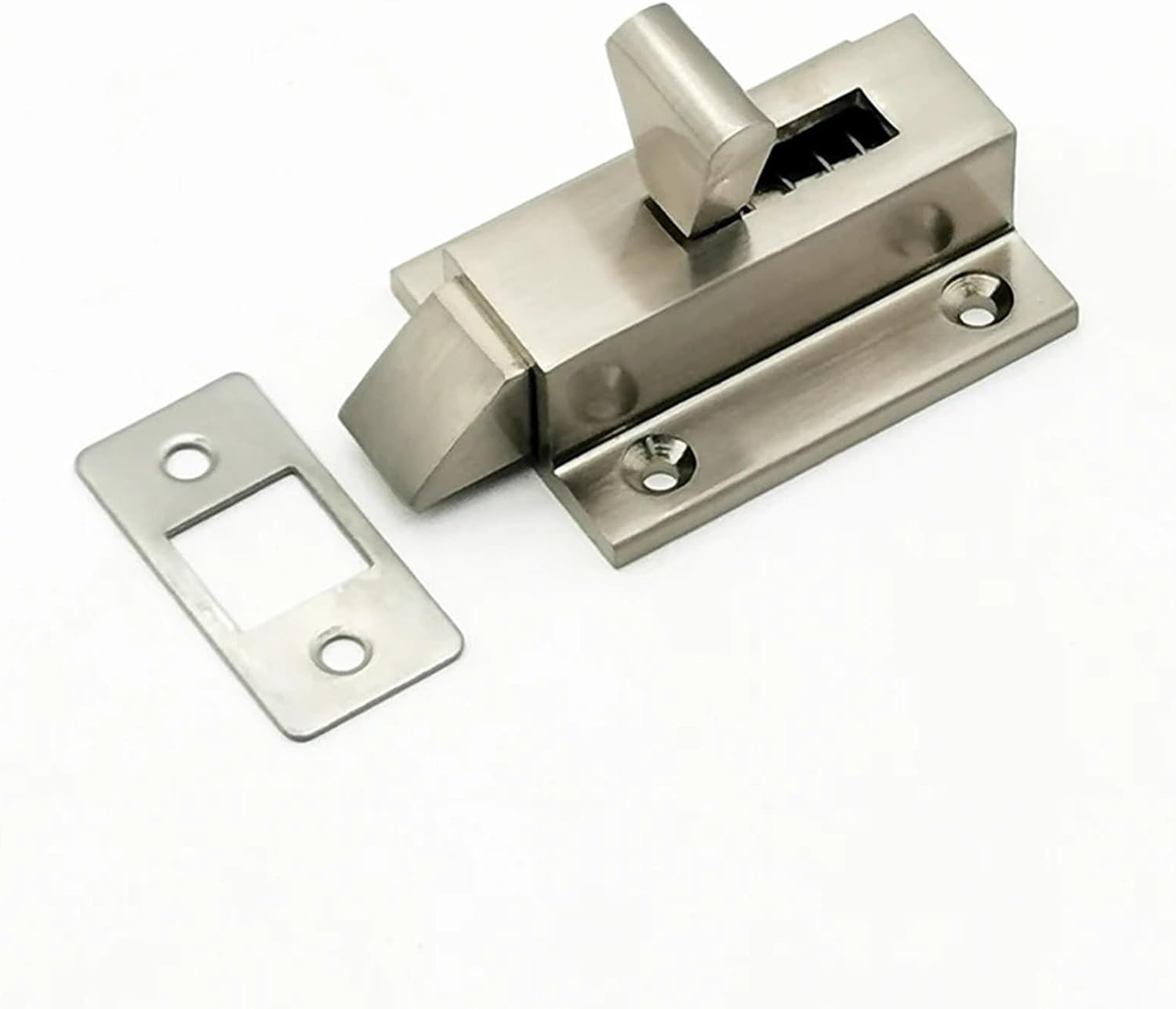 Zinc Alloy Press-Type Door Lock Impact-Type Door Lock Push-in That Locks The Latch Pull to Open The Door 1Pcs