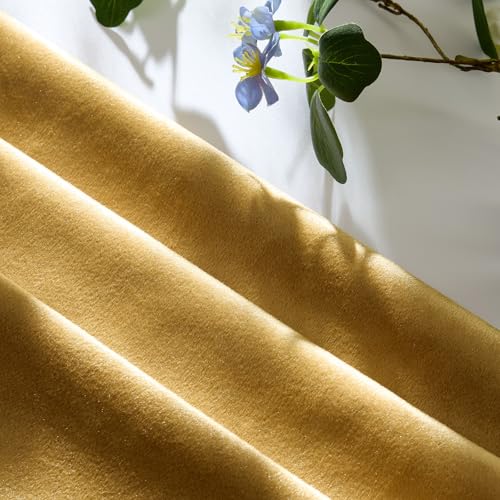 Image of Golden Throw Pillow Covers 18x18 Decorative Velvet Cushion Covers Pack of 2 Pillowcase for Sofa