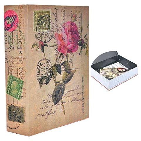 Money Safe Books Portable Hidden Safe Book with Combination Lock Diversion Book Safe Money Storage Secret Books Size L: 26.5 * 19.7 * 6.5cm-10.5 * 7.8 * 2.6" Cover