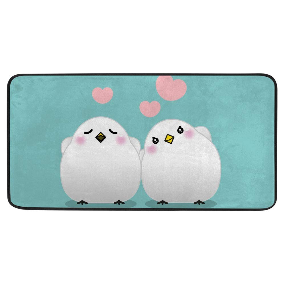 Tapis de cuisine antidérapant rose à motif papillon pour égayer votre pièce