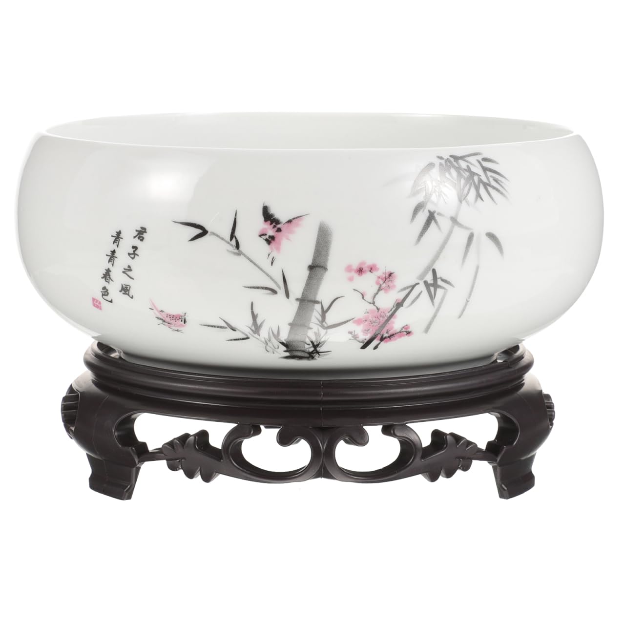 Angoily Round Ceramic Lotus Bowl