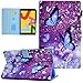 Price comparison product image Ausmix for iPad 9th/8th/7th Generation Case, ipad Cover 10.2 Inch 2021/2020/2019, PU Leather Protective Smart Cover for iPad 9th/8th/7th Gen 10.2 inch Case with Auto Wake/Sleep,Purple Butterfly