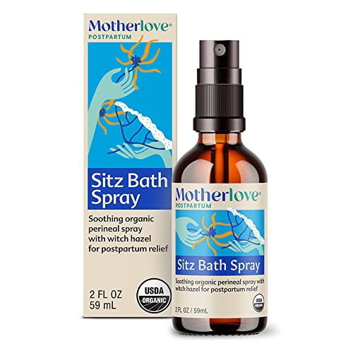Image of Motherlove Sitz Bath Spray (2 oz) Sitz Bath for Postpartum Recovery—Herbal Perineal Spray w/Witch Hazel—USDA Organic, Vegan, & Cruelty Free