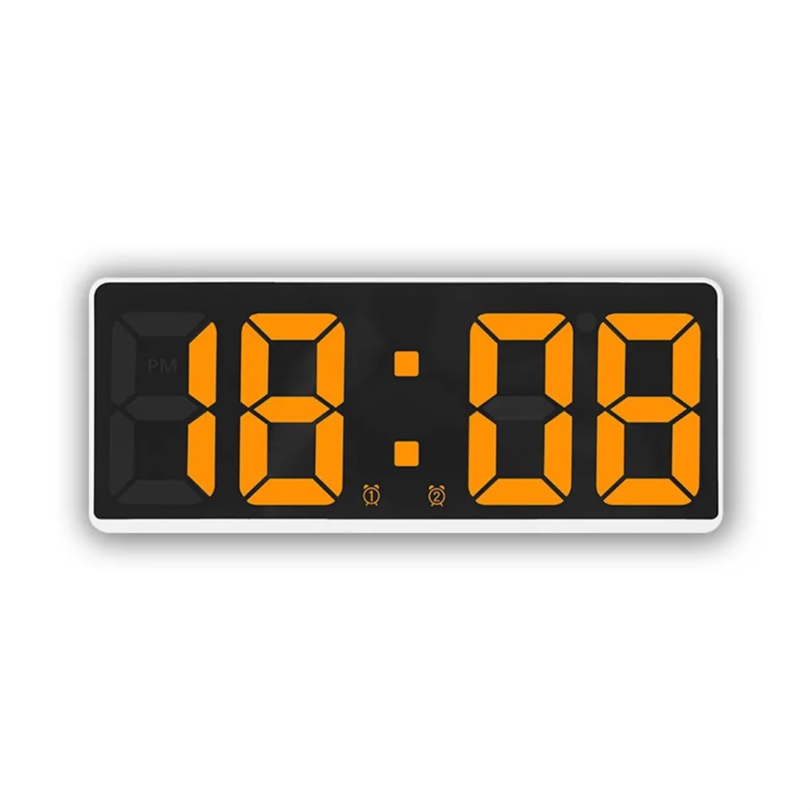 LUYSGBXR Alarm Clock Voice Control Digital Alarm Clock Teperature Snooze Night Mode Desktop Table 12/24H Anti-disturb Funtion LED Clocks Watch(WO)