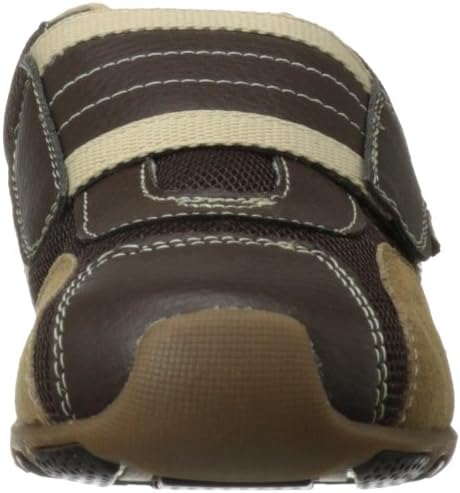 pediped boys Flex Adrian - fashion sneakers, Chocolate Brown/Tan, 13.5 Little Kid US | Image 1