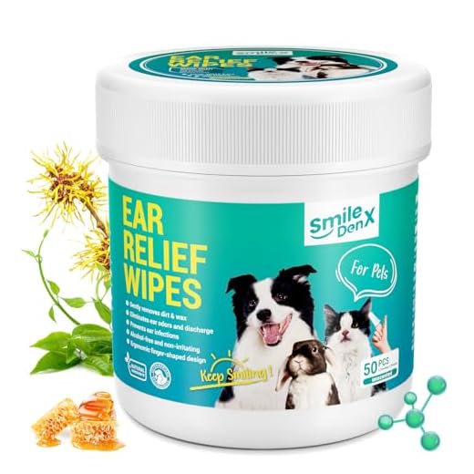 SmileDenX Ear Cleaning Wipes for Pets