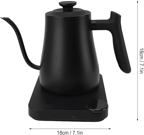 Miniatura 8 de Hervidor eléctrico de 1 litro, hervidor eléctrico inteligente con termómetro, caldera de agua caliente de acero inoxidable, hervidor de agua