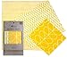 Organic Beeswax Food Wraps by OurBobe - Eco Friendly Plastic Free Food Storage | Assorted 3-Pack of Reusable Wraps: Small, Medium, and Large.