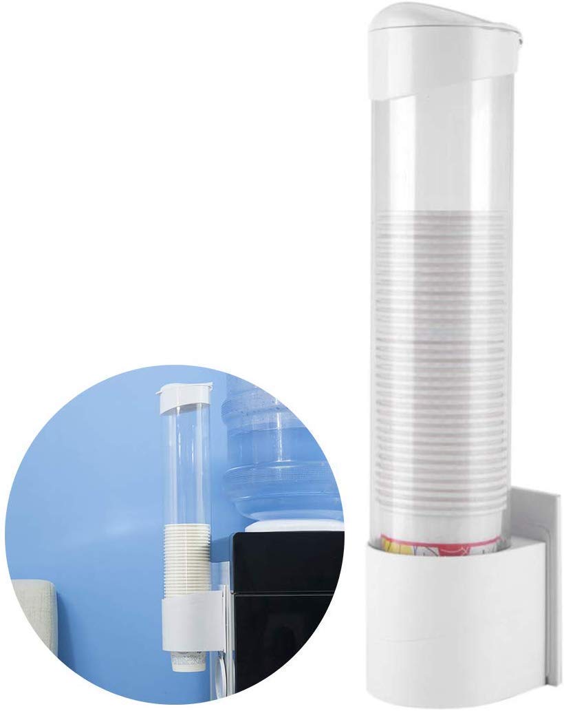 CALIST Water Cup Dispenser Dustproof Mount Water Cup Holder Cup Dispenser Holder (B09HTVWVK7) Amazon Price History, Amazon Price Tracker