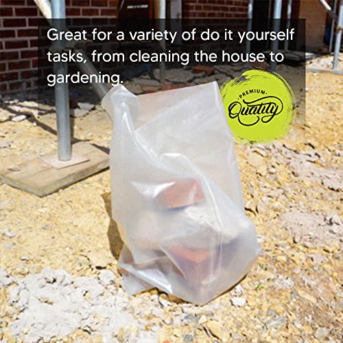 Venuscello® Rubble Sacks Heavy Duty | Clear Refuse Builders Bags 36 in x 48 in 250 Gauge Strong and Tear-Resistant - Ideal for Builders, Contractors, Renovation and Garden Waste (10 PC) 4 Venuscello® Rubble Sacks Heavy Duty | Clear Refuse Builders Bags 36 in x 48 in 250 Gauge Strong and Tear-Resistant - Ideal for Builders, Contractors, Renovation and Garden Waste (10 PC) - Image 4