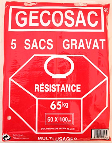 Sacs Gravats Levée de Charge 65 Kg, Universel, 60 x 100 cm, Blanc