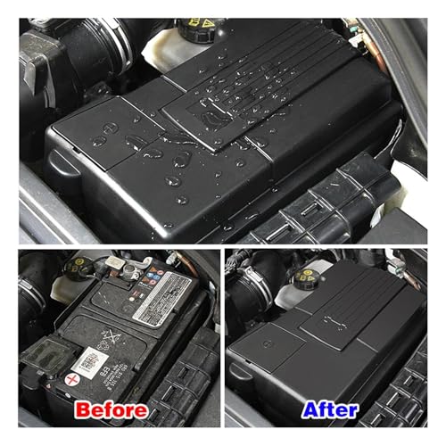 Tapa protectora batería coche soluciona bornes sulfatados en SEAT Leon MK3 13-19 5