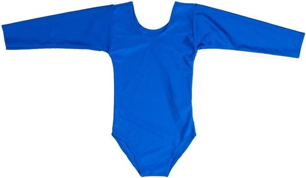 ONLYuniform School/Gymnastics Leotard Dance Girls Lycra Sports-Royal Blue-7-8 Years