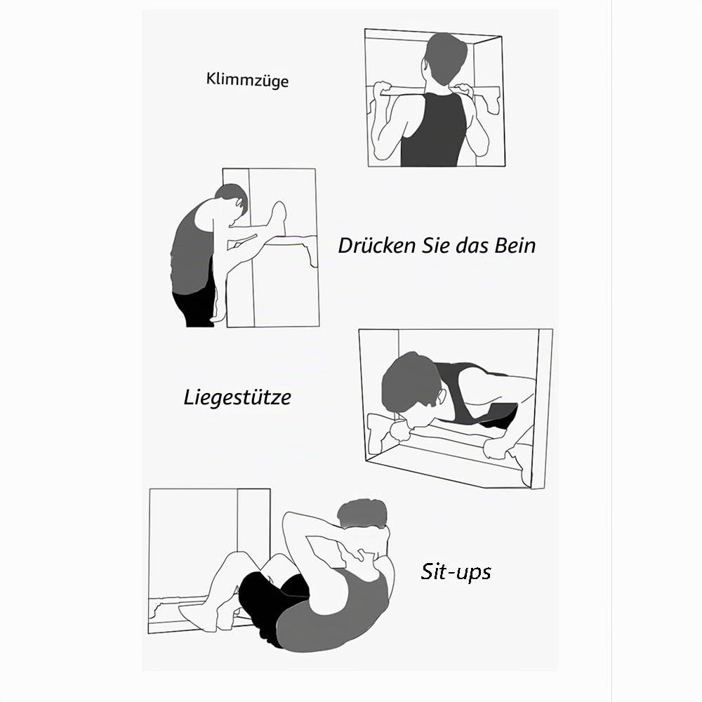 HUAHUA Türrahmen, Veränderbarer Länge Ist 60-200cm, Startseite Krafttraining Fitnessgeräte, Sicher Laden 250kg (Size : 120-200cm)