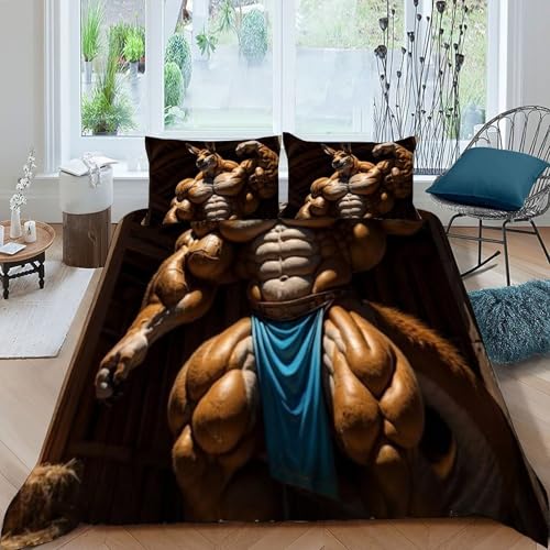 Housse de couette imprimé 3D Animaux Land en microfibre de qualité supérieure 260x220