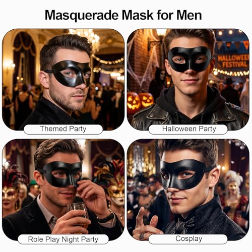 Image of Exlinonline Lace Masquerade Mask Elastic,Fit for Adult,Soft Gentle Material,Specially For Costume,Thememed Party