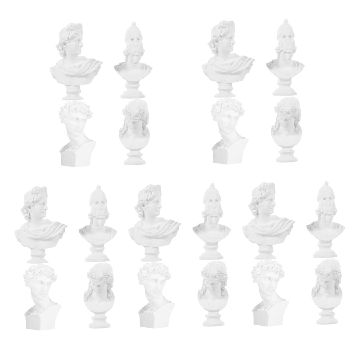 YARNOW 20 Pcs Statue Ornaments Greek Statue Household Decor Table Topper Classic Greek Figure Aphrodite Statue Sketch Practice Sculpture Greek Figurine Ornament Mini Plaster Statue Crafts