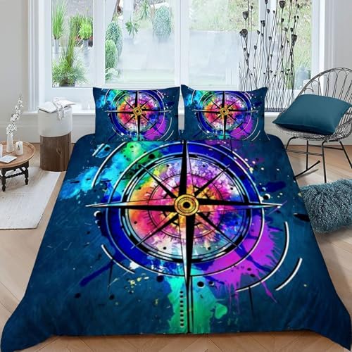 Housse de couette double 200x200cm infroissable en microfibre imprimé 3D pour garçon - 3