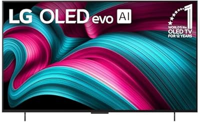 LG 42-Inch Class OLED evo AI 4K C5 Series Smart TV w/Dolby Atmos, Dolby Vision, HDR10, AI Super Upscaling 4K, Filmmaker Mode, Wow Orchestra, Alexa Built-in (OLED42C5PUA, 2025)