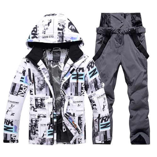 Generisch Damen Skianzug Ski Jacke und Hose Set Wasserdichter Schneeanzug Snowboard Jacke Hose Skikleidung Für Damen Skioverall Damen