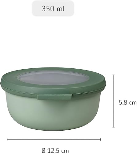 Miniatura 7 de Mepal Cirqula - Recipiente para almacenar y servir alimentos con tapas transparentes, perfecto para preparación de alimentos, apto para microondas y
