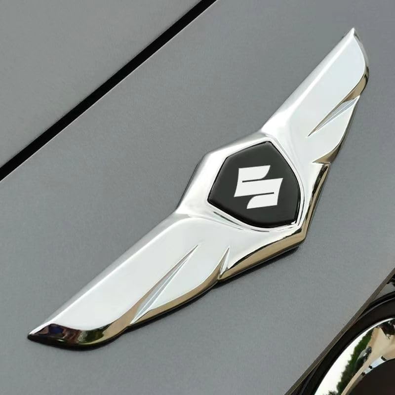 Car Emblems for Suzuki Vitara 2014-2023,Metal Car Logo Front Bonnet Hood Emblem Fender Trunk Badge Replacement Front Grille Tailgate Emblem Car Parts,D