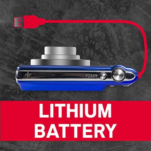 AgfaPhoto Fotoğraf Makinesi Realishot DC8200 – dijital kamera kompakt kamera (18 MP, Full HD, 2,7 inç LCD ekran, 8 x optik zoom, lityum pil ve SD kart 16 GB (Dark_Blue) - Görsel 4