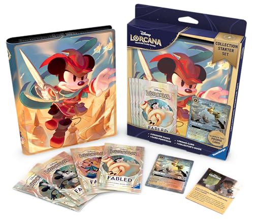 Ravensburger - Disney Lorcana Collection Starter Set 9: Micky Mouse | Juegos De Mesa Adulto 14 Años O Más | Juego De Cartas con 4 Sobres Cartas | Juegos De Cartas Disney Lorcana | Juego De Mesa