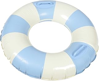 YARNOW Anel De Natação Listrado Flutua Para Alças De Exercício Vintage Flutuadores De Natação Anéis De Natação Unissex Anel De Natação Inflável Círculo De Natação Flutuador De Verão Azul