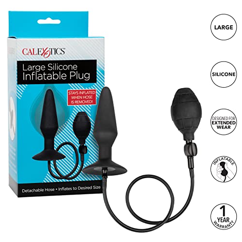 Plug anal gonflable CalExotics en silicone avec pompe manuelle - 3
