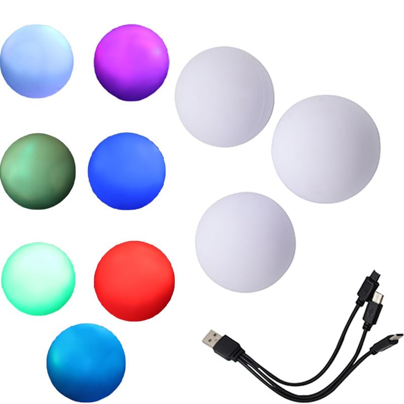 PEHHAH Juggling Balls，Upgraded Juggling Balls Glow in The Dark，for Beginners and Professionals (Set of 3)