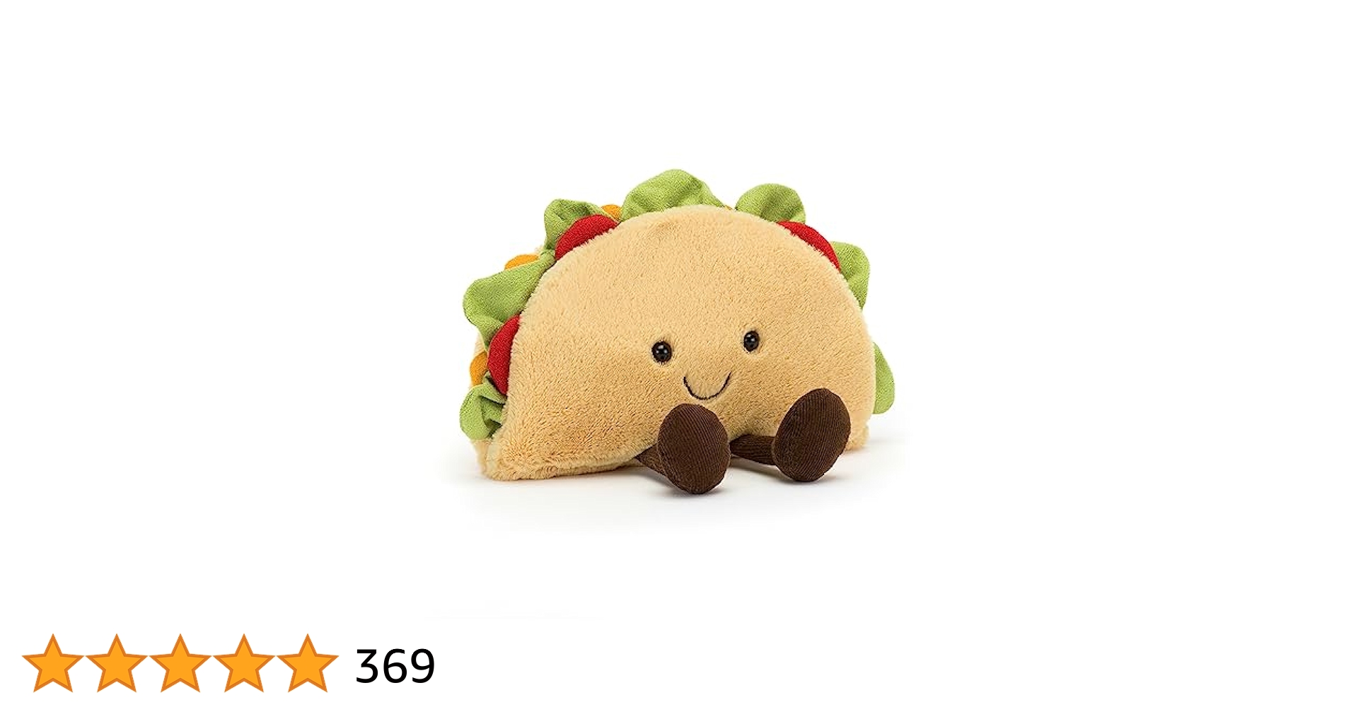 Amazon.com: Jellycat Amuseables Taco Stuffed Toy, 6.5 inches