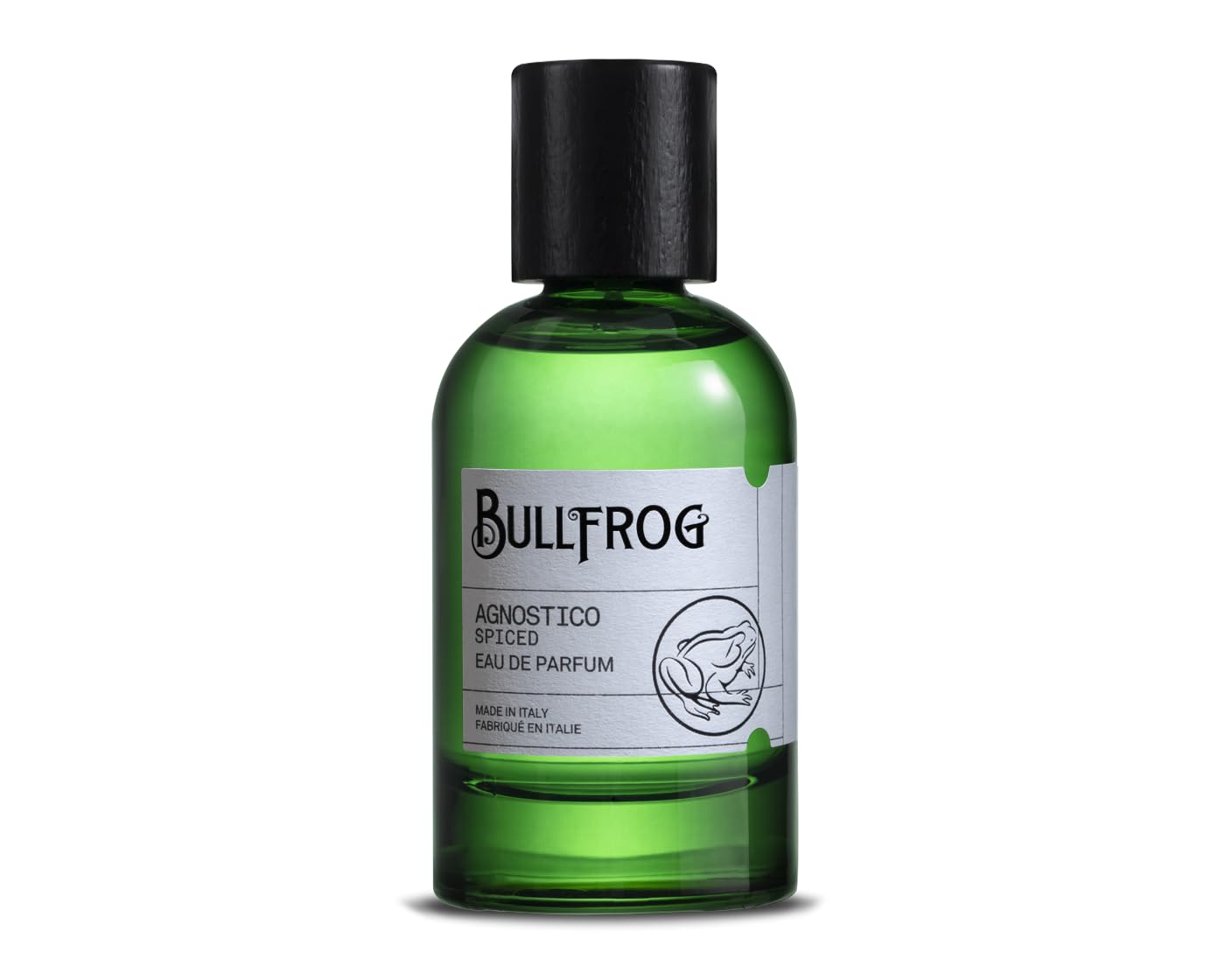 Bullfrog Eau de Parfum Agnostico Spiced 100 ml – Parfum pour Homme, Notes de Poivre Rose, Thym, Anis Étoilé, Bois de Cèdre et Gaïac, Fabriqué en Italie
