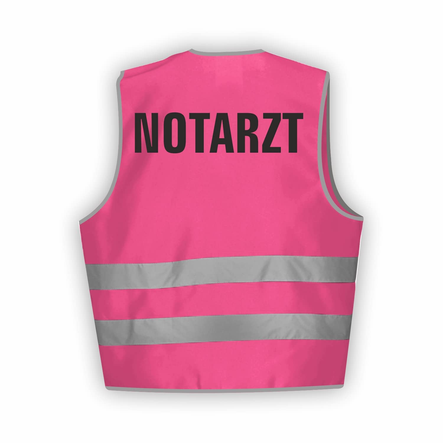 Sicherheitsweste GELB Warnweste nach EN ISO 20471 zertifiziert - Warn Weste NOTARZT - Unisex mit hochwertigem Reflektorstreifen