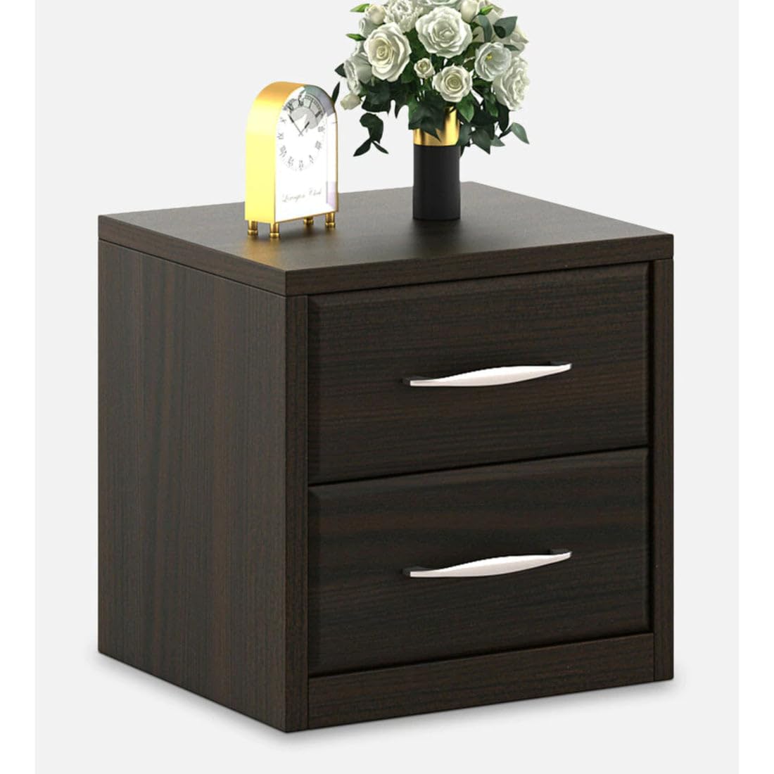 Verona Bedside Unit – Engineered Wood, Fumed Oak Finish, Compact Nightstand with Storage-image-16