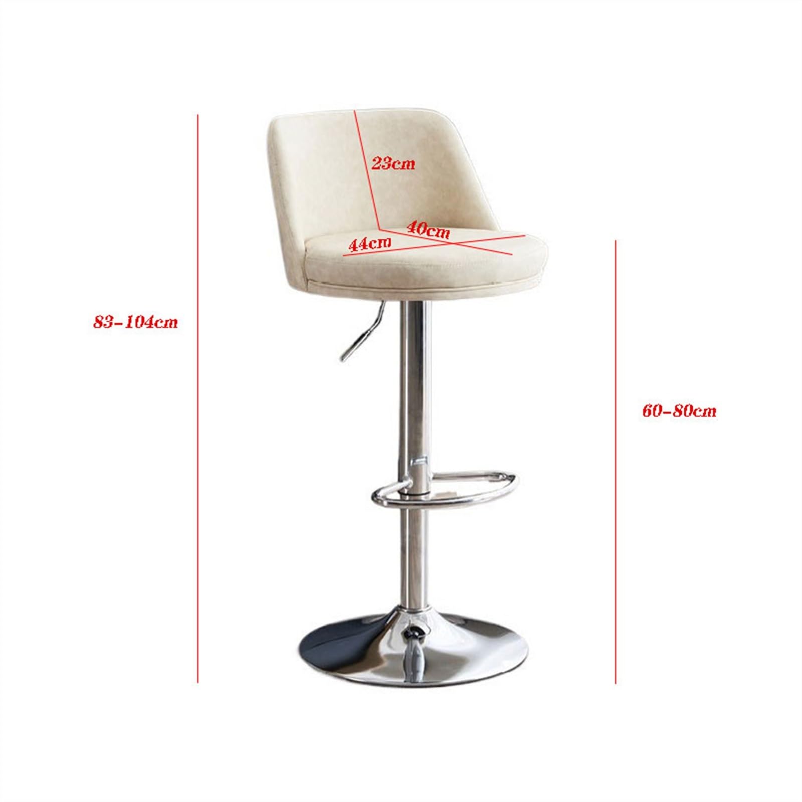 Stołek wyspowy 60-80cm podnośnik obrotowe oparcie stołek barowy nowoczesne oświetlenie luksusowa moda domowa kuchnia wyspa krzesło żelazne krzesełko do karmienia do Jadalni(Orange)