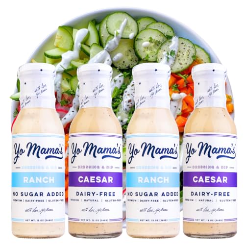 Yo Mama's Foods Keto Ranch & Caesar Combo Dressing and