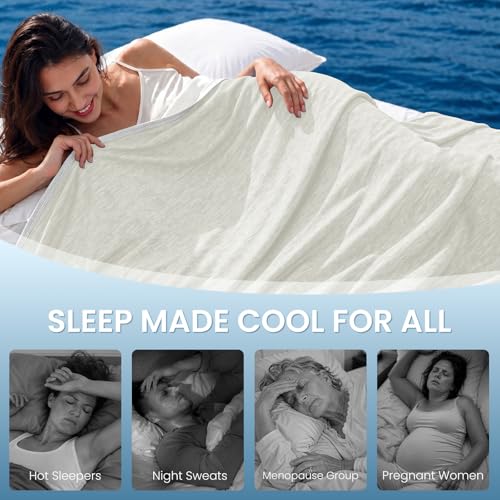 Image of Topcee Cooling Blanket Queen Size 90 inchx90 inch for Hot Sleepers Summer Blanket