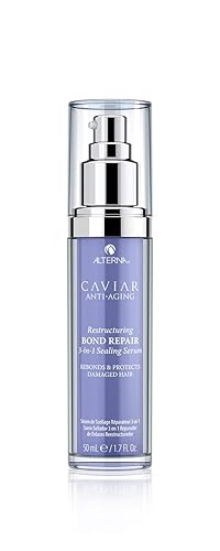 Alterna Caviar Anti-Aging Restructuring Bond Repair Leave In Hair Serum Treatments for Damaged Hair Sulfate Free Paraben Free