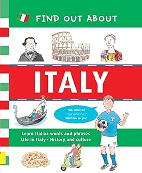 Hardcover Find Out About Italy: Learn Italian Words and Phrases and About Life in Italy Book