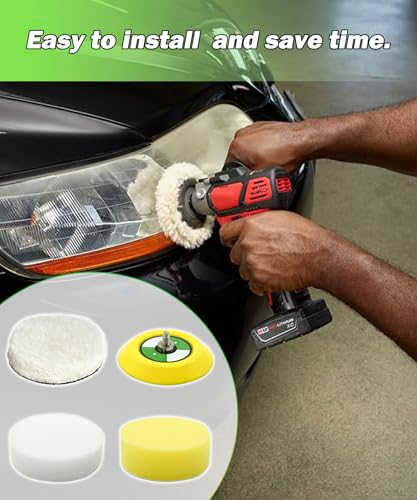 Image of Buffing Polishing Pads Fits for Milwaukee Electric Tools M12 Spot Polisher /Sander,Replace 49-36-2438(Not Included Polisher)