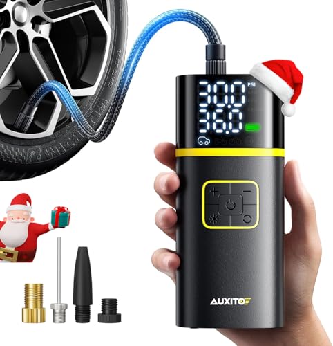 AUXITO Tire Inflator Portable Air Compressor - 150PSI Bike Pump