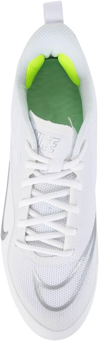 Nike Alpha Huarache 8 Pro CW4439-110 White-Pure Platinum-Wolf Grey Lacrosse Cleats 9.5 US - Image 2