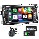 gps ford focus 2015 【Sistema Android e schermo HD】 La radio per Focus dispone di un touchscreen da 7 pollici con risoluzione 1080P HD, offrendo un display ultra chiaro con immagini più dettagliate. Dotato dell'ultimo sistema Android, CPU quad-core, 2 GB di RAM e 32 GB di ROM, è possibile installare più app e godere di un'operazione più rapida.